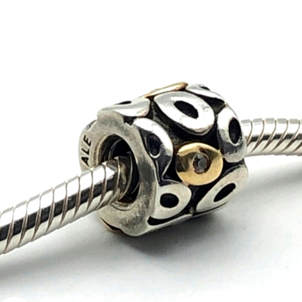 Authentic Pandora charm 14K and silver OH MY ! IMMACULATE , 2 AVAILABLE